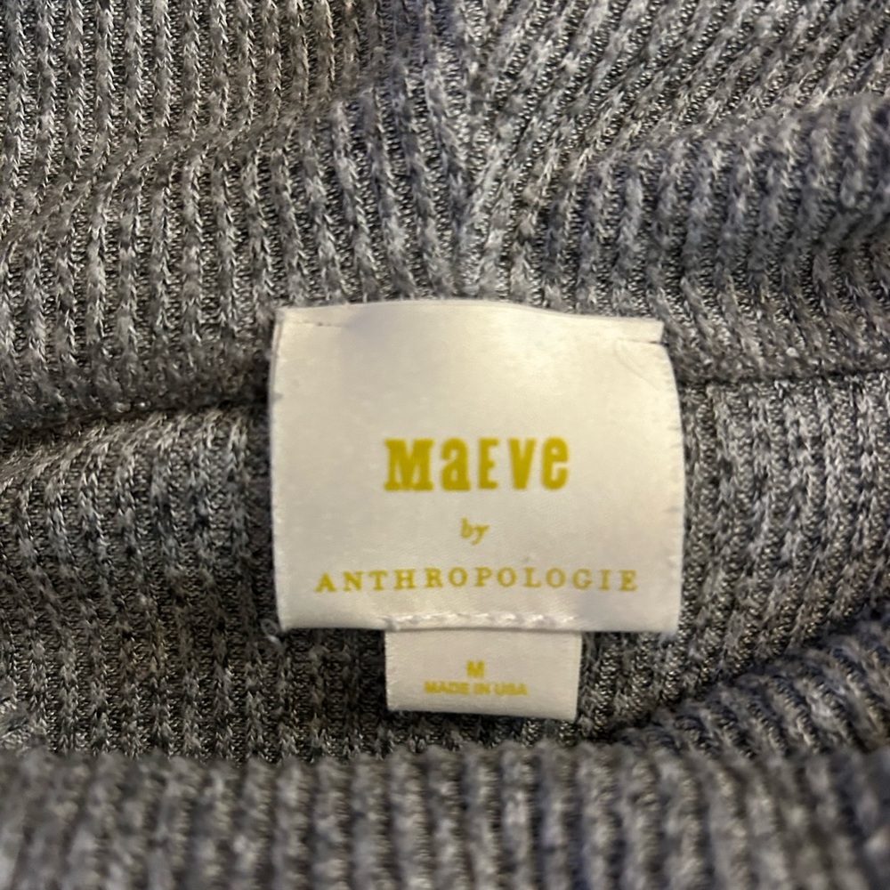 Maeve by Anthropologie Gray Cowl Neck Sweater